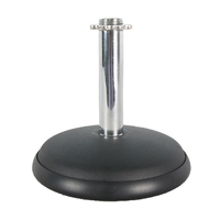 Support de microphone de table universel en métal durable CNBear K-803, profil bas, hauteur 10,1 cm, base 10,5 cm, pour microphone professionnel