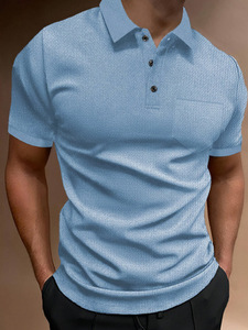 เสื้อโปโลผ้าฝ้ายพีมาเนื้อนุ่มปักลายขายส่งสำหรับผู้ชายไซส์ใหญ่ เสื้อโปโลถักแบบเรียบ รับปักโลโก้ตามสั่งสำหรับผู้ชาย - Product Image 4