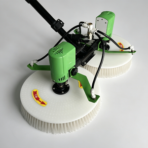 <span class=keywords><strong>Brosse</strong></span> de nettoyage solaire <span class=keywords><strong>rotative</strong></span> à double tête JIEPUSHI, <span class=keywords><strong>laveur</strong></span> de panneaux photovoltaïques motorisé avec perche télescopique en alliage d'aluminium - Product Image 2