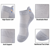 Chaussettes de sport athlétiques personnalisées avec logo, respirantes en maille et absorbantes en tissu éponge, pour hommes et femmes