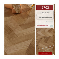 Revêtement de sol à effet chêne à motif chevrons SPC avec surface en parquet pour une utilisation intérieure moderne Conception graphique et solutions de modèles 3D
