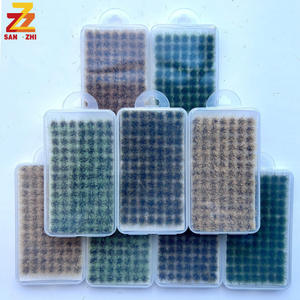 8 mm91 Rund gras Cluster Modellbahn Gleis Szene Kunststoff Material Militär Sand Tisch DIY Form Grünland - Product Image 1