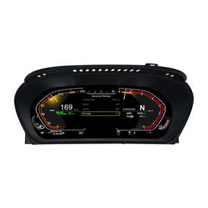 STWEI มาตรวัดความเร็วแบบดิจิตอล LCD ขนาด 12.3 นิ้ว สำหรับ BMW ซีรีส์ 5 E60/E61 และซีรีส์ 1 E63/E64 แบบเสียบใช้งานได้ทันที รองรับระบบ Linux - Product Image 1