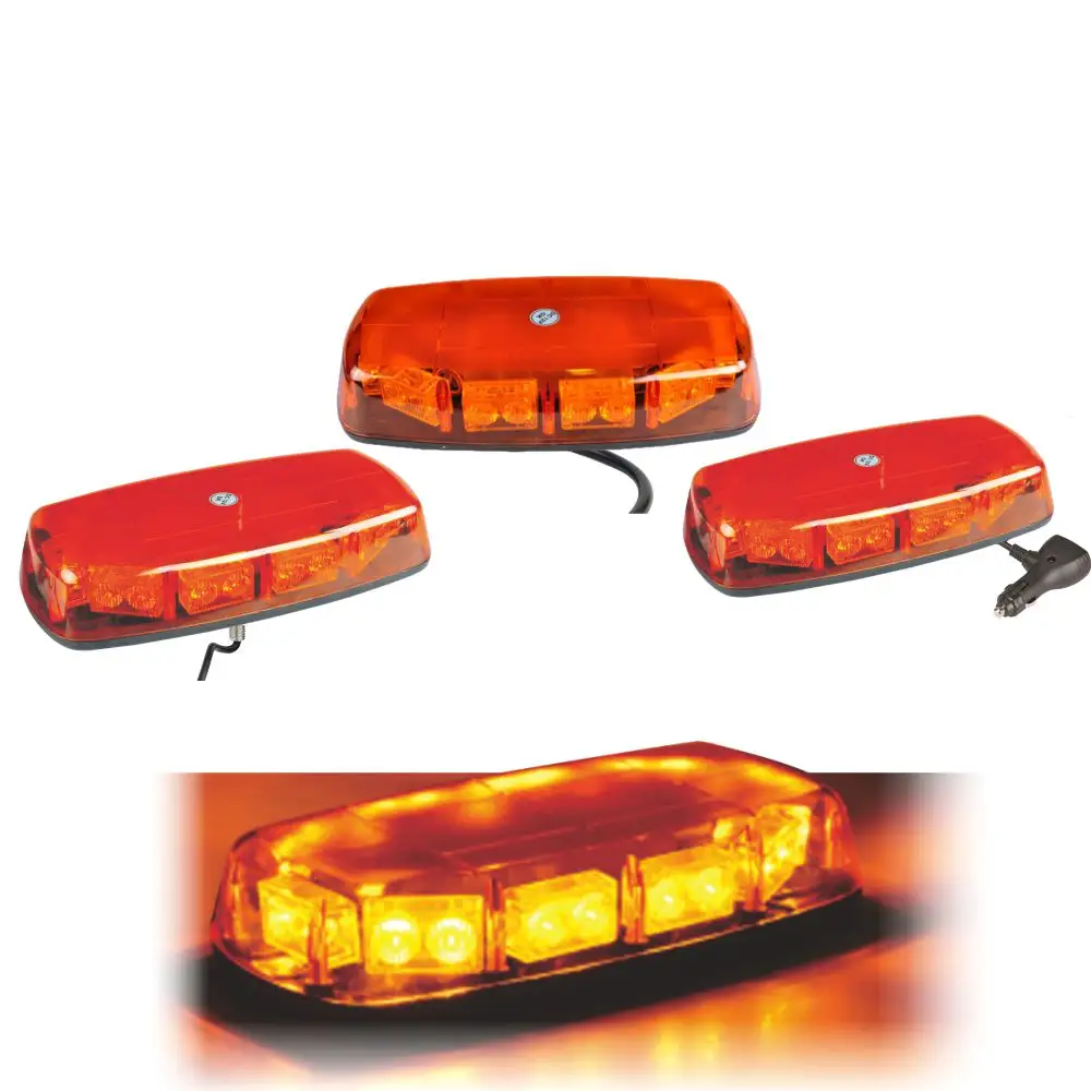 Barra de luz Led de advertencia para coche, Material de Pc, 88w, naranja