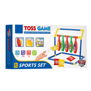 Jouet <span class=keywords><strong>de</strong></span> sports <span class=keywords><strong>de</strong></span> plein air nouveau sac <span class=keywords><strong>de</strong></span> haricot Bowling bouteille <span class=keywords><strong>jeu</strong></span> <span class=keywords><strong>de</strong></span> notation ensemble plastique et tissu pour garçons filles boîte emballée - Product Image 5