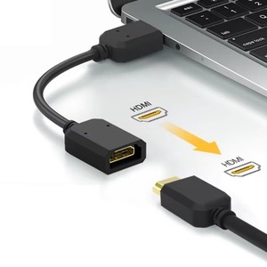 Adaptateur HDMI mâle-femelle de 0,1 m, câble HDMI court réglable, prend en charge la 3D 1080P pour <span class=keywords><strong>Fire</strong></span> TV <span class=keywords><strong>Stick</strong></span>, Roku <span class=keywords><strong>Stick</strong></span> - Product Image 1