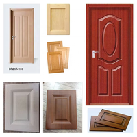 Film décoratif PVC grain de bois super mat pour panneaux MDF et WPC, membrane de laminage plat sous vide pour portes et armoires