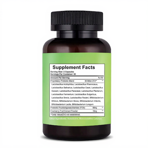 Suplemento de Probióticos y Prebióticos OEM, 50 Mil Millones de UFC, Salud Inmunológica y Digestiva <span class=keywords><strong>para</strong></span> Mujeres, Cápsulas Vegetales de Liberación Retardada, 60 Unidades - Product Image 6