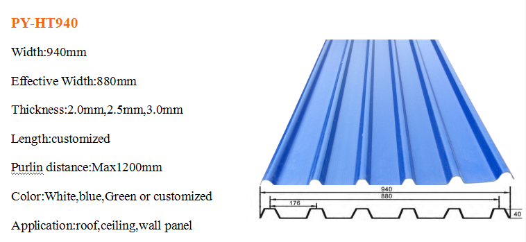 Non Asbestos Synthesis Roof Tile Building Materials Plastic PVC Corrugated Roof Sheets