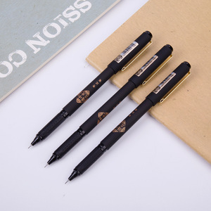 S109 Gel Pen 0.5mm Black Ink Exam Pen Office School Use Uv Printing Plastic Body - Product Image 2