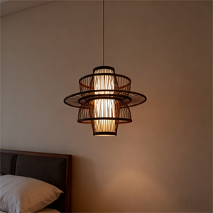 Lampes suspendues modernes faites à la main <span class=keywords><strong>en</strong></span> <span class=keywords><strong>rotin</strong></span> plafonnier <span class=keywords><strong>en</strong></span> bois <span class=keywords><strong>suspension</strong></span> lanterne <span class=keywords><strong>en</strong></span> bambou <span class=keywords><strong>suspension</strong></span> pour la décoration intérieure éclairage - Product Image 2