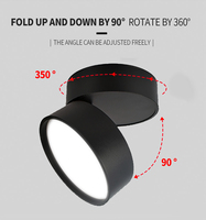 Plafonnier LED moderne à économie d'énergie 12W/18W alimenté par courant alternatif en aluminium et acrylique avec garantie de 3 ans pour usage domestique