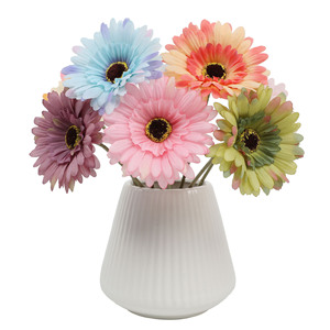 Fiori artificiali margherite africane girasoli casa soggiorno decorazioni, piccole margherite e fiori artificiali in stile Country - Product Image 3