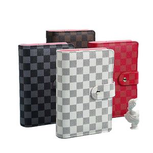 Factory Wholesale <b>A6</b> Mini PU Leather Loose-Leaf Agenda Planner <b>Binder</b> 6 <b>Ring</b> Budget Wallet Notebook Money Organizer Hardcover - Product Image 1