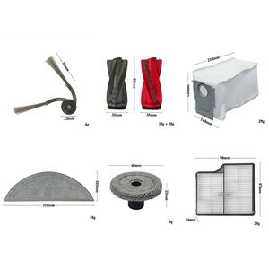 Suku Cadang Pengganti Robot <span class=keywords><strong>Vacuum</strong></span> Cleaner untuk Roborock G30 Saros10 Sikat Utama Sikat Samping Kantong Debu Filter Hepa Aksesori Kain Pel - Product Image 6