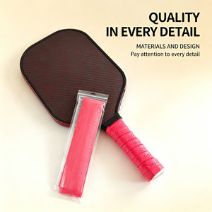 Cinta de Agarre para Bádminton de Goma Antideslizante Rosa con Diseño Perforado para un Mejor Control y Comodidad - Product Image 1