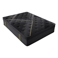 Matelas hybride de luxe en mousse haute densité pour hôtel Euro orthopédique avec ressort ensaché de haute qualité, design moderne, caractéristique compressée