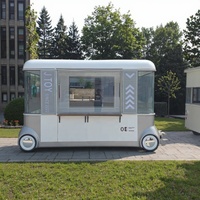 Camion de restauration mobile en acier inoxydable personnalisé avec auvent pour la vente