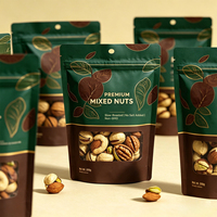 Sachets d'emballage pour snacks variés, personnalisables, refermables, avec fermeture éclair, marque PT