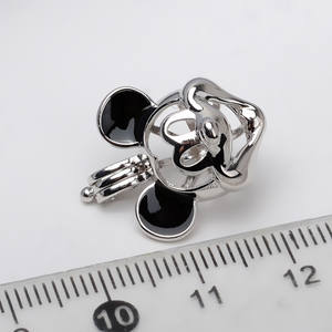 Dije de Plata S925 de Mickey Mouse con los 12 Signos Zodiacales, Sin Orificios, para Perlas de 8-10 mm, Accesorios para Manualidades, Base Vacía 2988, Componentes y Fornituras de Joyería - Product Image 4