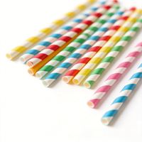 Pailles en papier kraft biodégradables jetables, très demandées, de qualité alimentaire, en pure pâte de bois, pour jus, café, lait