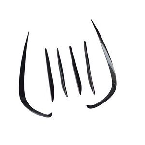 Pour E W213 2016-2019, lame de pare-chocs avant en fibre de carbone, prise d'air, décoration extérieure de voiture - Product Image 4