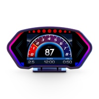 P5 6.2" OBD2 GPS HUD LCD pour voiture, 12 langues, système de notation de conduite, logo personnalisé, inclinomètre Type-C et scanner PID