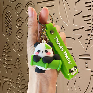 Gantungan Kunci Hewan <span class=keywords><strong>Mini</strong></span> Plastik Warna-warni Buatan Tangan Ramah Lingkungan Kartun Figur Panda Lucu Hadiah Mainan Anak-anak - Product Image 5