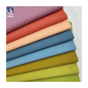 قماش قطني مخلوط A2428 بوزن 105 جرام/متر مربع، 78% قطن و22% نايلون، نقش مربعات بخط واحد 0.5 سم، قماش قطني مغسول بالرمل لقمصان وفساتين الصيف - Product Image 2