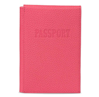 Ensemble de porte-cartes et passeport multifonction en similicuir de luxe, fermeture à double pli, blocage RFID, logo et couleur personnalisables