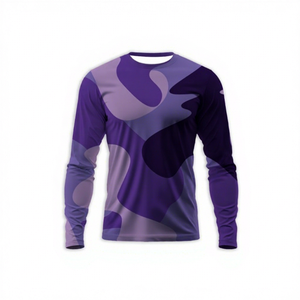 เสื้อตกปลาป้องกันแสงแดด UV UPF 50+ ปรับแต่งได้ แห้งเร็ว ผลิตจากโพลีเอสเตอร์ แขนยาว สำหรับผู้ชาย - Product Image 1