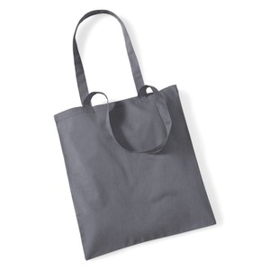 Bolsa de Compras Promocional de Algodón 100%, Color Gris Grafito, Talla Única, Uso Casual - Product Image 1