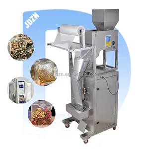 Machine pesée et scelleuse d'emballage de riz de noix alimentaires 1-5kg machine d'emballage verticale de granulés Machine d'emballage pesée de grain de riz de sucre de haricot
