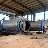 Usine de pyrolyse intermittent de plastique de 15 tonnes pour le recyclage des déchets HDPE LDPE et les projets de conversion du plastique en huile