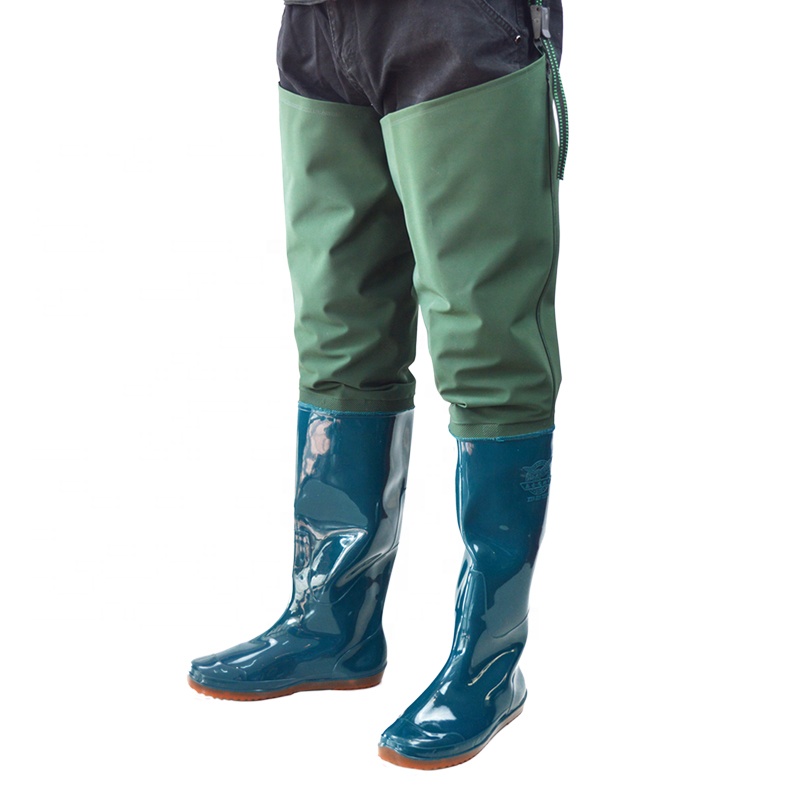 Fishing Shoes Heighten Waterproof Boots Men PVC Waterproof Non-Slip Paddy Boots Fishing Waders Rain Boot