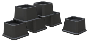 भारी-शुल्क 3-4.3 इंच आयताकार प्लास्टिक फर्नीचर रेज़दार ब्लॉक लिफ्ट और वॉशिंग मशीन समर्थन 4000 पाउंड - Product Image 6