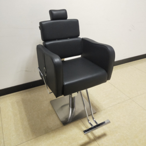 Chaise de salon de coiffure moderne, simple et confortable, en cuir de haute qualité, multifonctionnelle et pivotante - Product Image 5