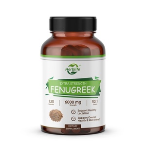 Suplemento de Fenogreco Orgánico OEM/ODM, Extracto 30:1, 6000 mg de Potencia, 120 Cápsulas Veganas, Apoya la Salud y el Bienestar General - Product Image 1
