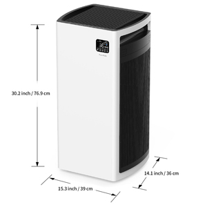 Nhà sản xuất của Thương mại máy lọc không khí HEPA lọc xách tay kích thước lớn cho khói bụi loại bỏ cho văn phòng nhựa Điện - Product Image 4