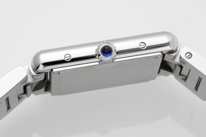 Reloj mecánico automático elegante y a la moda, marcadores de hora con números romanos negros, caja cuadrada, espejo de cristal de zafiro - Product Image 5