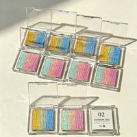 Fard à paupières duo-chrome carré arc-en-ciel haute pigmentation, maquillage cosmétique tendance 2026, marque privée, fard à paupières scintillant