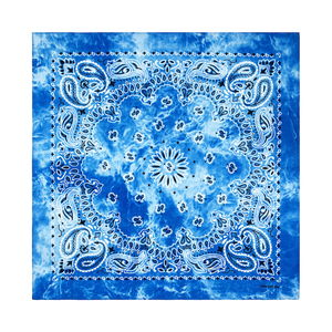 Foulard carré en paisley personnalisé avec logo, 22*22 pouces, respirant, imprimé tie-dye, <span class=keywords><strong>bandana</strong></span> en coton pour femmes et hommes - Product Image 3