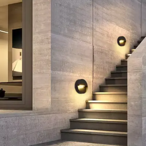 Lampes d'escalier OEM en alliage d'aluminium IP65 avec capteur Lampe murale LED moderne décorative pour l'extérieur Construction extérieure - Product Image 6