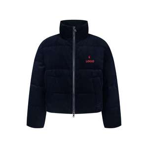 Veste d'hiver en velours côtelé de luxe de haute qualité pour femmes, manteaux courts en duvet, coupe-vent, chauds, doudoune pour hommes - Product Image 2