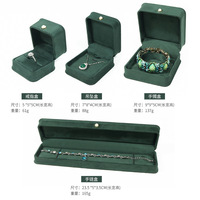 Boîte à bijoux personnalisée en gros pour bagues, colliers, bracelets, nouveau style, vente chaude, boîte d'emballage de luxe en velours