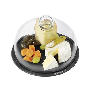 Dôme à fromage Zassenhaus avec couvercle en verre, plateau de service de 20 cm de diamètre pour la présentation du fromage - Product Image 1