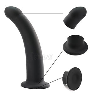 SEXBAYシリコーンディルドアナルプラグベントベース付き人工ペニスバットプラグ女性と男性用 - Product Image 3