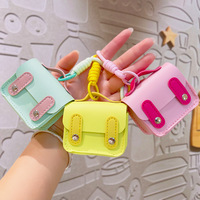 Porte-monnaie de luxe en cuir PU, porte-clés unisexe, mini portefeuille, porte-clés de voiture pour femme, vente chaude