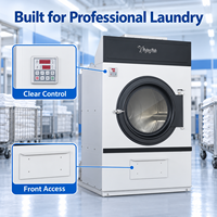 Séchoir à tambour à chargement frontal commercial, conçu pour les équipements de séchage de linge professionnels, destiné à l'utilisation dans les hôtels et les hôpitaux.