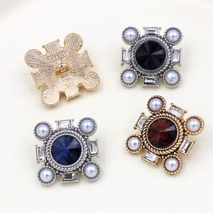 Gros Flatback Strass Bouton DIY Strass Flatback Bouton pour Cheveux Fleur De Mariage Embellissement - Product Image 5